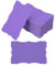 PATIKIL 3,7x2,4 Blanko-Papier Visitenkarten, 200er Pack Kleine Index-Karteikarten Wörter Nachricht Notizkarte Mini-Papiertags Spitze für DIY-Geschenk, Lila
