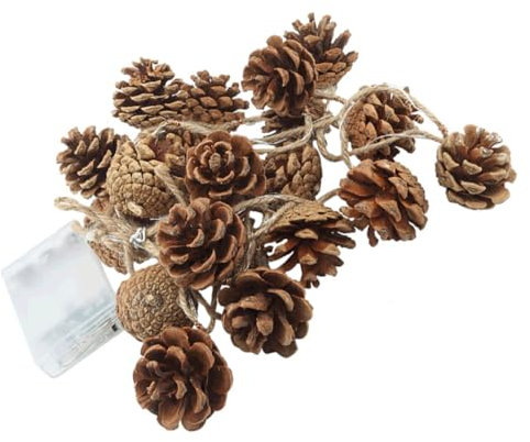 IMIKEYA 1 Satz Tannenzapfen Lichterketten Led- Weihnachts-led-licht Lampenschmuck Solar-wege-gartenlampe Tannenzapfen Girlande Licht Praktische Dekoleuchte Szenenlayout Licht Holz