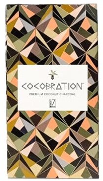 Cocobration Shisha Grill Kohle Öko Kokosnuss Naturkohle - 27 mm natürliche Shishakohle aus Kokosnussschalen, ohne Zusatzstoffe und wenig Aschebildung (1 KG)