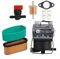 Kit de filtres à air de rechange pour carburateur Tecumseh OHV110-OHV135 OV358EA comprenant valve d'arrêt, joint et filtre à carburant