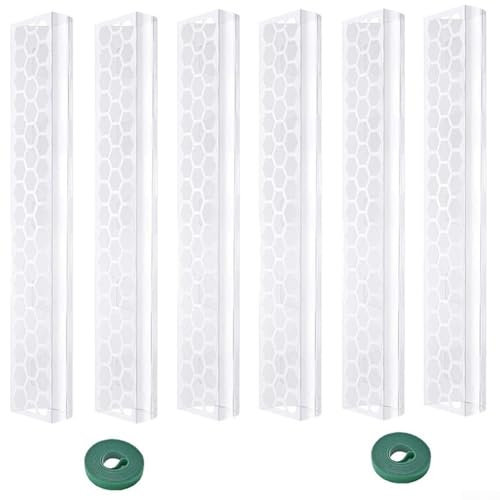 Lot de 6 bâtons de mousse en plastique de 43,2 cm pour plantes grimpantes pour la croissance verticale et le développement des racines