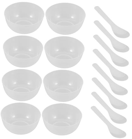 COOPHYA 10pcs Mixing Bowl Splatter Guard Included Mixing Bowls Spoons Tools for Weaning DIY