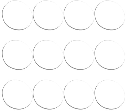 Coussinets à Ventouse Transparents pour Table en Verre, Lot de 12 en PP | Maintien Sûr du Verre, Pose Facile, Protège le Bois Peinture, Usage Solide pour Meubles