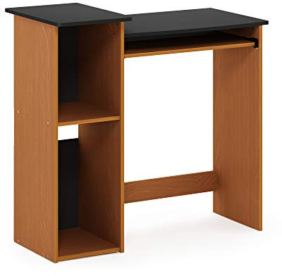Furinno Econ Multipurpose Computer Writing Desk, Light Cherry/Black