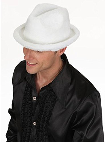 NET TOYS Pimp Kiez Mafia Gangster Hut Fasching Hüte Mafiahut Gangsterhut Pimphut Kiezhut Outfit Verkleidung Kostüm Accessoire
