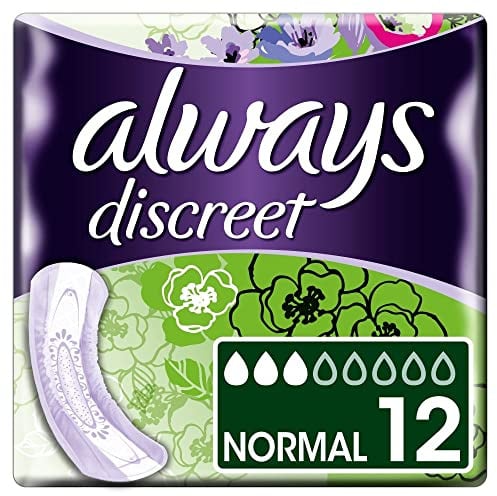 Always Discreet Incontinence Pads Normal x 12