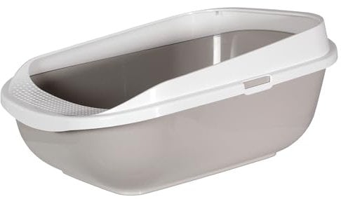 Karlie Katzentoilette mit Rand 64,5x48x27 cm, grau