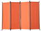 Angel Living Paravent 4 Panneaux Diviseurs de Chambre Séparateur de Panneaux Indépendant Paroi de Séparation Murale Séparation Visuelle pour Bureaux, Chambre à Coucher, 224 x 165cm (Terre Cuite)