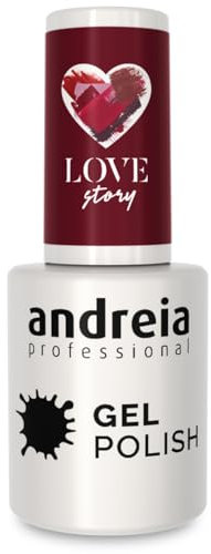Andreia Professional Semi-Permanenter Nagelgel-Lack für UV/LED-Lampe - Intensiver Glanz und 4 Wochen haltbare French Manicure Nagelgel-Lackierung - Farbe 304 Rot - Schattierungen von Pink - 10.5 ml
