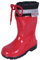 Lemigo Unisex Bambini Stivali in Gomma con Polsino Stivali da Pioggia Scarpe da Pioggia KIM 20-35 EU (Rosso, 25)