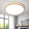 Natsen 96W LED Deckenleuchte Deckenlampe, voll dimmbar, Ø500x60mm, Metall und Holz Rund moderne Leuchte für Wohnzimmer Schlafzimmer Kinderzimmer Küche Büro Flur Diele