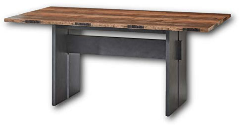 Stella Trading CARDIFF Vintage Esstisch in Used Style Optik (dark) - Retro Esstisch für Ihr Wohn- & Esszimmer - 180 x 76 x 90 cm (B/H/T)
