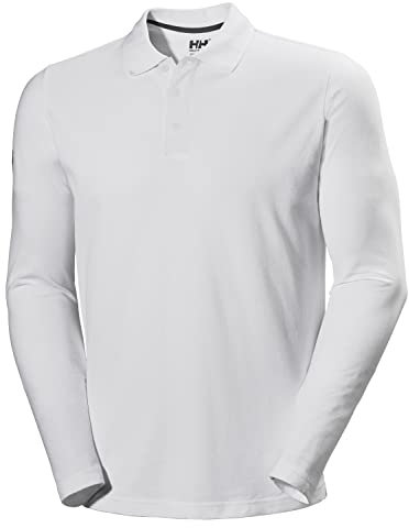 Helly Hansen Men's Crewline Ls Polo, White, 2XL