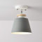 Mengjay Nordic Style Massivholz Led Korridor Deckenleuchte Grau Weiß Grün Montierte Downlights Wohnzimmer Warme Restaurantlampen Warmer Arbeitsraum Moderne Scheinwerfer Macarons E27