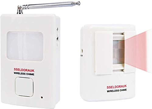 S SELDORAUK Bewegungsmelder Hundegebell,Hund Barking Alarm,Drahtlos Infrarot Elektronischer Wachhund Verscheuchen Viecher,Einbrecher Einzuschüchtern Für Aussen,Höfe,Bauernhöfe(1 Empfänger+1 Detektor)