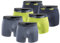 PUMA Boxershort 6er Pack Herren Basic Black Limited Edition - New Lime - Gr. M