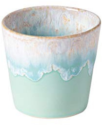 Costa Nova, Grespresso Kollektion, Steinzeug Geschirr, Lungo-Becher, wasserblau, 0.21 L, 6 teilig