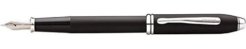 AT CROSS Cross Townsend AT0046-30MS Stainless Steel, Smooth Touch, Limited Holiday Finish, Black Ink Medium Nib Fountain Pen w/Premium Gift Box