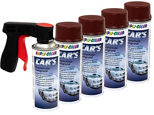 Haftgrund Grundierung Rostschutz Cars Dupli Color 740220 Rot 5 X 400 ml mit Pistolengriff