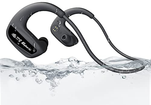 CYBORIS Bluetooth Headphones & MP3 2 in 1, IPX8 Wireless Waterproof Earphones - Bone Conduction Speaker, In-Ear Headphones for Swimming, Running, Diving