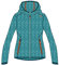 CMP - Giacca in Knit-Tech da bambini con cappuccio fisso, Acqua-Campari, 140