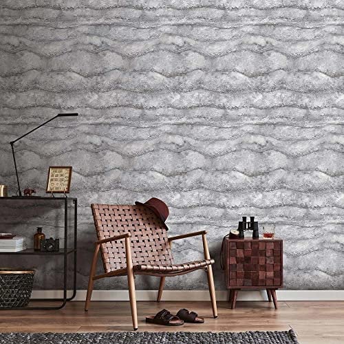 Erismann Vliestapete Grau Blau Beton Optik Wellenmuster 3D-Optik 10299-47