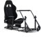 Dardoo Rennsimulator Cockpit mit schwarzem Gaming Stuhl montierbar Monitor Stand Passend für Logitech G29 G920 G923, Thrustmaster, Fanatec Lenkrad Stand Nicht enthalten Rad, Pedal und Shifter