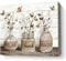 Farmhouse Bathroom Decor Wall Art Rustic Bathroom Art Mason Jar Theme Picture Relax Soak Unwind Sign Flower Canvas Picture Wood Background Bathroom Pictures Artwork Framed 12X16 …