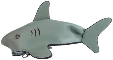 1stk Hai-pack Pu-umhängetasche Handtasche Umhängetaschen Für Damen Im Trend Weitenverstellbar Hai-umhängetasche Dame Umhängetasche Cartoon-tasche Fräulein Weiß Niedlich