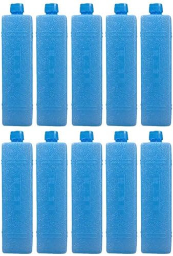Generic Freezer Blocks for Cooler Bags, 10 Pcs Reusable Ice Packs Durable Quick Freeze Ice Cooler Blocks for Travel Picnic Outdoor Activities