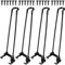 La Vane 40 cm - Lot de 4 pieds de table pliables en métal - Pieds de meubles en épingle à cheveux - Pieds de protection - Pour table basse, ordinateur portable, bureau