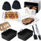Dazhtu 13 Pieces Accesorios freidora sin aceite, Dual Zone Accesorios Freidora de Aire para Ninja Foodi Dual AF500EU, AF400EU, AF300EU, 7,6L-9,5L Air Fryer Accesorios con Dos Parrillas