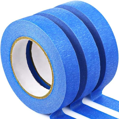 YISUMEI Malerkrepp (24 mm x 50 m) | 3x Maler-Blauband Kreppband für Malerarbeiten und Renovierungen | Abklebeband zum Streichen, Renovieren,Lackieren