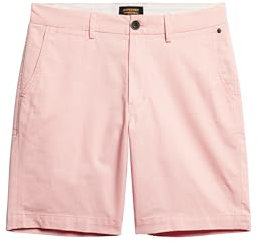 Superdry Herren Stretch-Chinoshorts Abendrot Pink 30