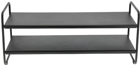 Zone Denmark A-Shoe Rack Schuhregal Schmal – Schuhaufbewahrung aus Metall – Platz für 8 Paar Schuhe – 80 x 33 x 33 cm – Schwarz