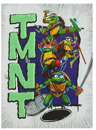Idea Nuova Teenage Mutant Ninja Turtles 3D-getuftete Leinwand-Wandkunst für Raumdekoration, 27,9 x 38,1 cm