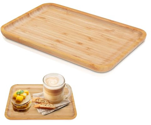 Plateau Bambou, Plateau de Service Bois, Tableau de Service Bambou, Plateau Salle de Bain, Plateaux Ovales en Bambou, Plateau de Cuisine, Plateaux Ovales en Bambou pour Tasses, Bijoux