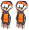 GMBYLBY 12-Zahn Steigeisen Zum Eisklettern Steigeisen Schnee Skid Spikes Winter Überschuhe Clip Steigeisen Für Bergsteigen Freien