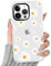 Yirlbey Transparent HandyHülle für iPhone 11 Pro Hülle, Aesthetic Blumen Bunt Muster Herz Design Mädchen Geschenk Schutzhülle, Silikon TPU-Rahmen Harter PC-Rückseite Case Cover für iPhone 11 Pro 5,8