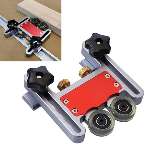 Lager Rollen Feder, Zweirad-Tisch-Säge Vorräte Führungen mit Schiebe Blöcken, Aluminium Legierung Lager Rollen Zuführung für Tischs äge, Router-Tisch, Bands äge