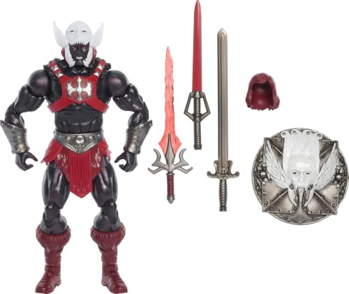 Masters of the Universe Masterverse Anti-Eternia He-Man Actionfigur | MOTU 18-cm Sammlerfigur mit 30 Gelenkpunkten, abnehmbarer Rüstung und Waffen, JHJ79