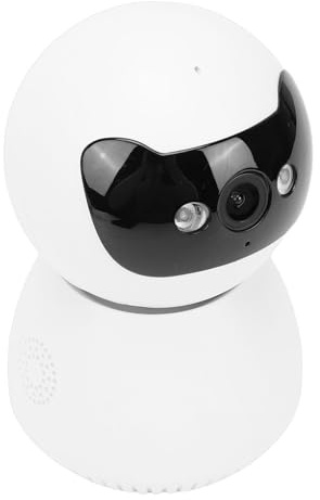 Tbest Sicherheitskamera 1080P HD Smart Indoor Pet Nanny Babyphone mit 355° Weitwinkel-Bewegungserkennung Sprachanruf für Home Office ABS 4,53 X 3 Zoll