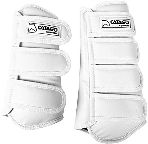 CATAGO Dressurgamaschen, 4 Stck. - Pony - weiß