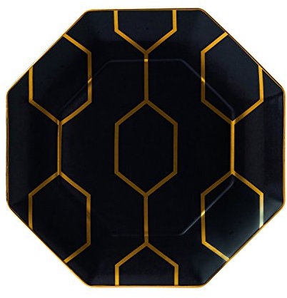 Wedgwood Gio Gold Accent Plate, 9.1, Charcoal