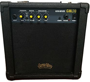 Guitar Man Guitar Amplifier 10Watt (Includes Jack and Aux Cable)