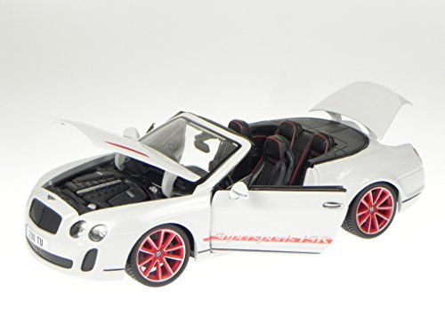 Bentley Continental Supersports Cabrio weiss Modellauto Bburago 1:18