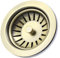 Kitchen Sink Basket Strainer Waste including Plug ANTIQUE BRASS