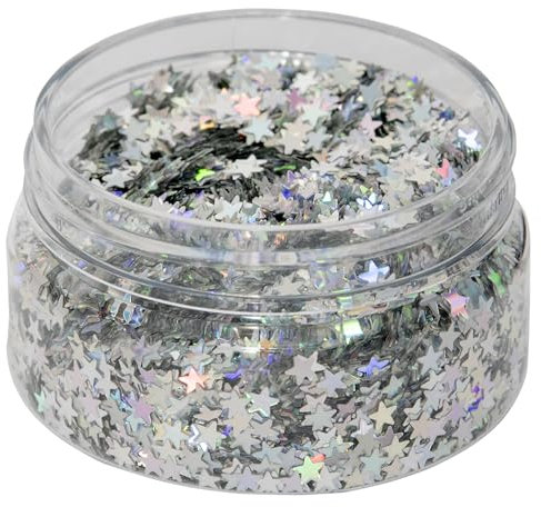 Glitter Jewels Stars - Holographic