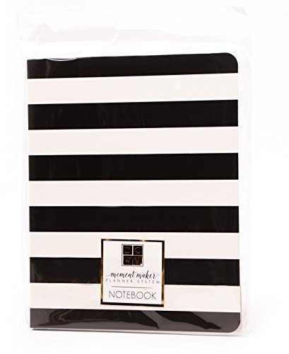 American Crafts Design-Spanplatte Notebook schwarz Stripe, 4-x-6-inch