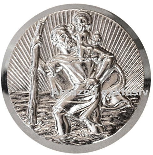 Richter Heiliger Sankt Christophorus Medaille Emblem Plakette 42 mm selbstklebend